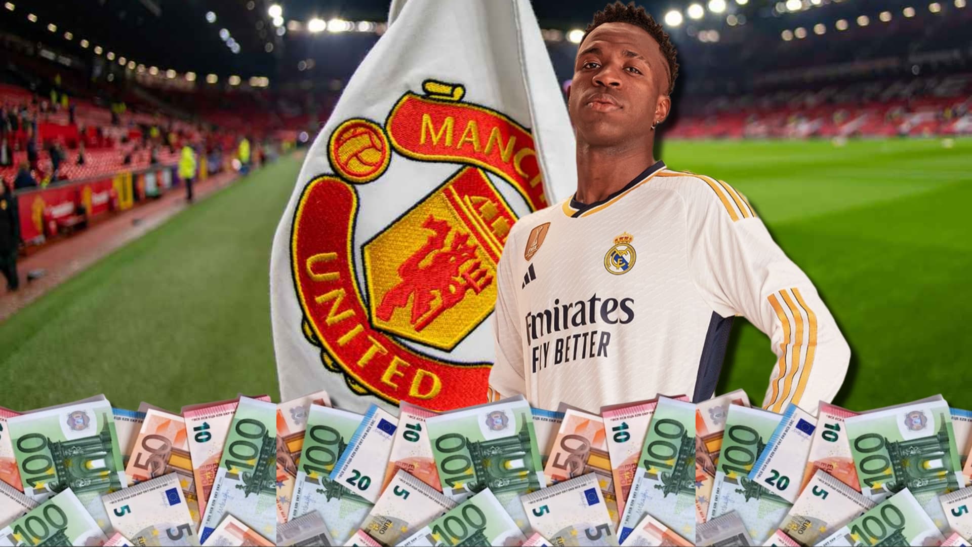 El United puso 150 millones para sacarlo del Madrid, esta respuesta dio Vinicius