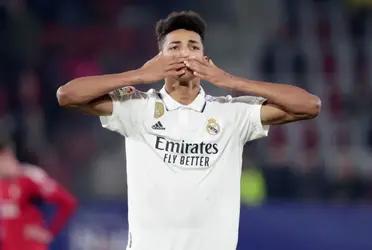 El uruguayo se dio el gusto de anotar su primer gol en primera división y ocurrió en el picante derbi madrileño.