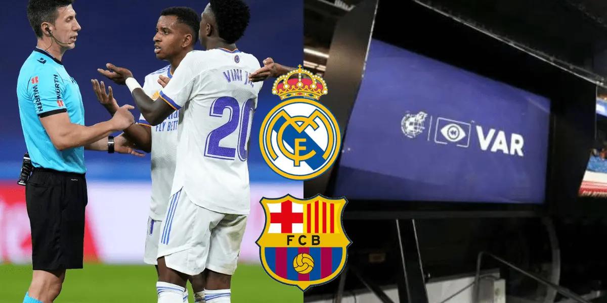 El VAR habría perjudicado al Real Madrid para ayudar al Barcelona.