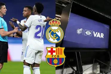 El VAR habría perjudicado al Real Madrid para ayudar al Barcelona.