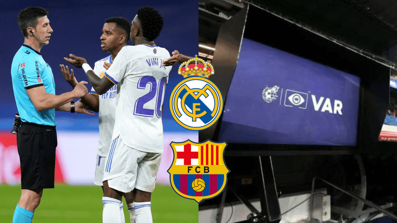 El VAR habría perjudicado al Real Madrid para ayudar al Barcelona.