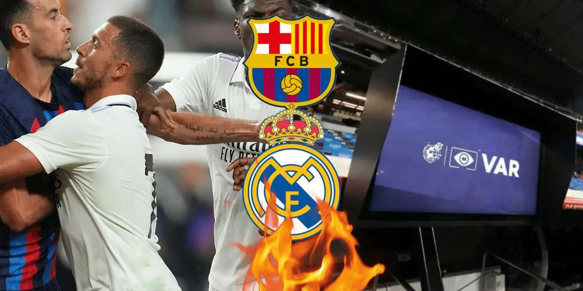 El VAR volvió a perjudicar al Barcelona.