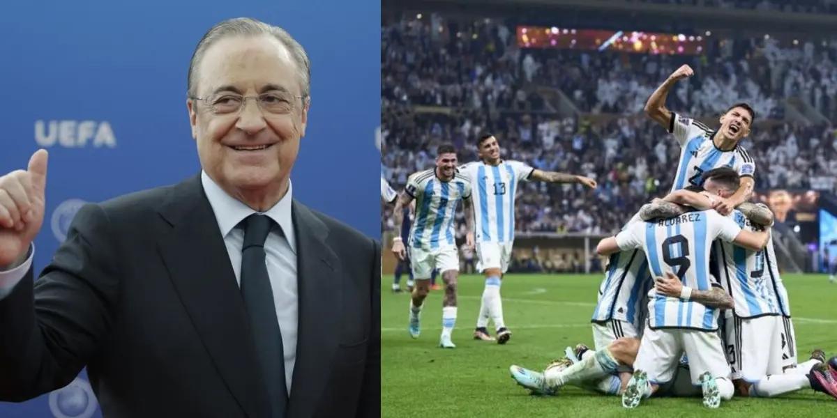 El volante argentino Enzo Fernández fue elegido el mejor jugador de la final y ahora Florentino Pérez estaría dispuesto a pagar algo más de 100 millones de euros por él.