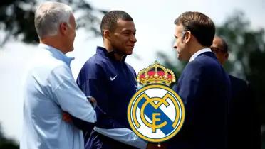 Emmanuel Macron y Kylian Mbappé