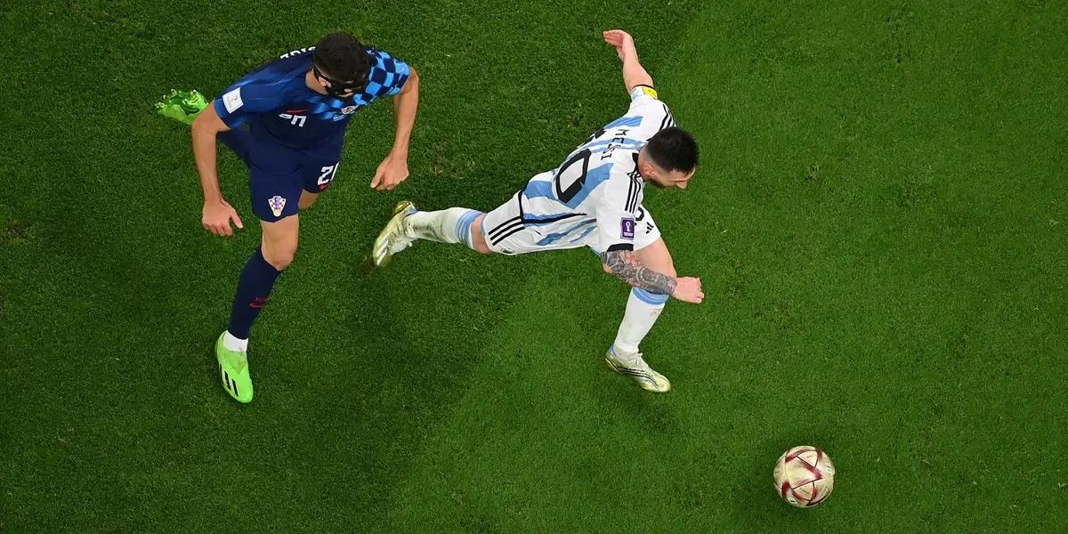 Empezó muy bien el partido pero quedó retratado por el capitán de la Selección Argentina.