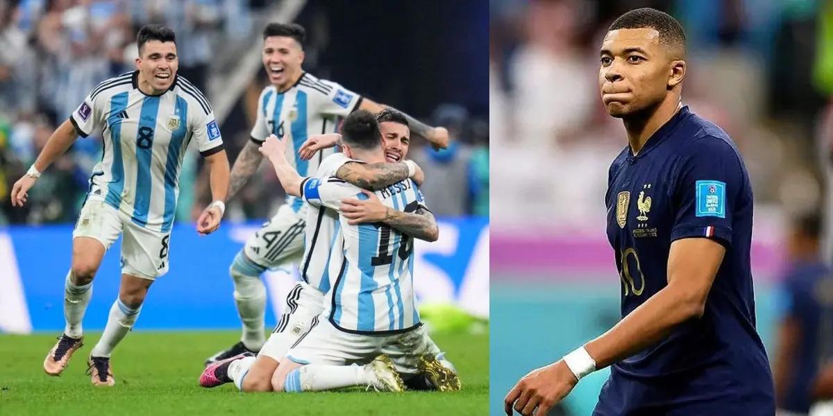 En alguna ocasión, en una entrevista, Mbappé menospreció al fútbol sudamericano y como el fútbol da muchas vueltas ahora vio campeonar a Argentina.