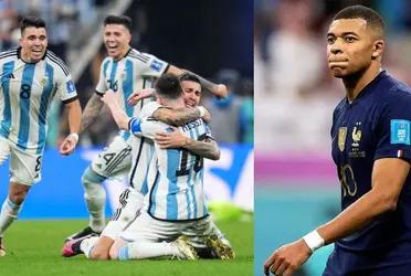 En alguna ocasión, en una entrevista, Mbappé menospreció al fútbol sudamericano y como el fútbol da muchas vueltas ahora vio campeonar a Argentina.