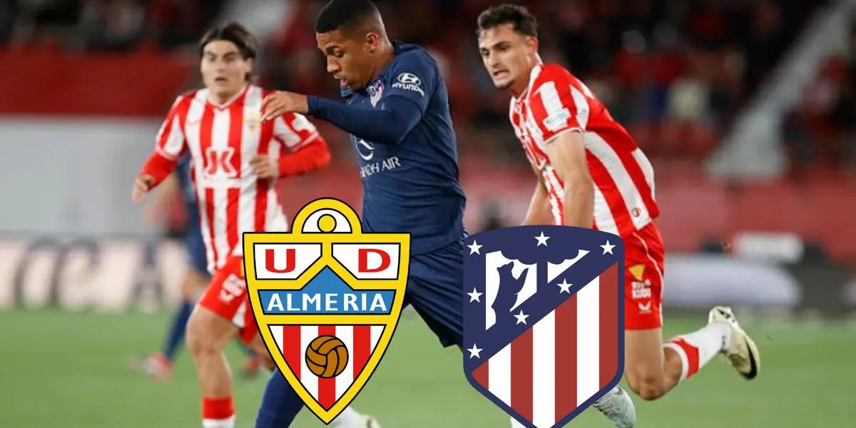 En crisis, Atleti empató ante Almería y cede puntos con Athletic y el Girona