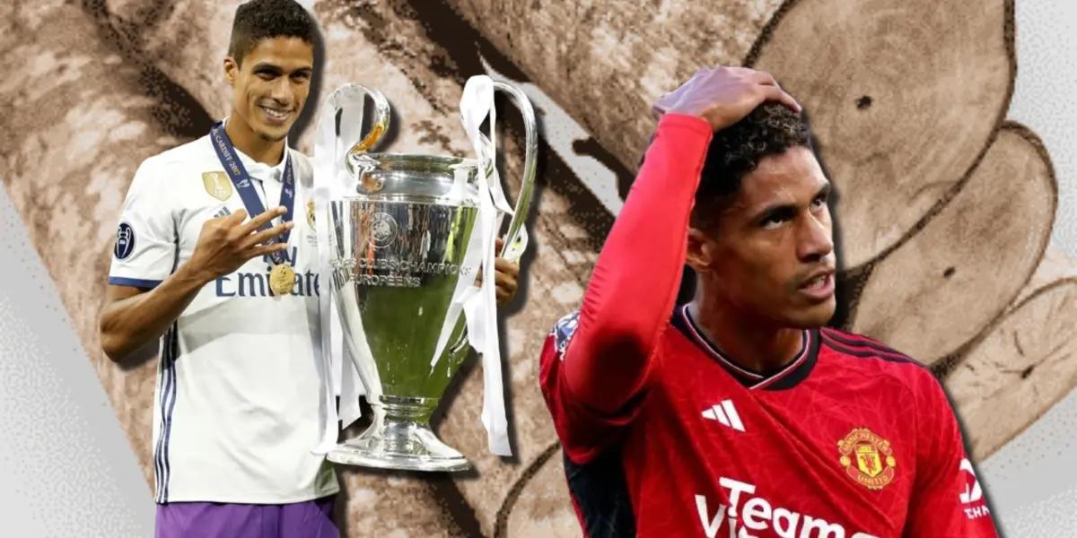 En el Madrid figura y hoy tronco, esto hizo Varane en United ante un club de 4ta