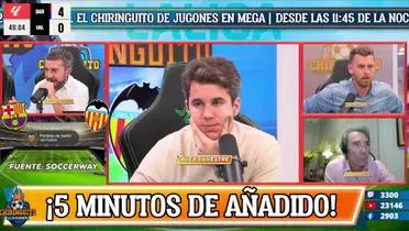 En el twitch del Chringuito se formó un debate sobre Messi y el Raal Madrid