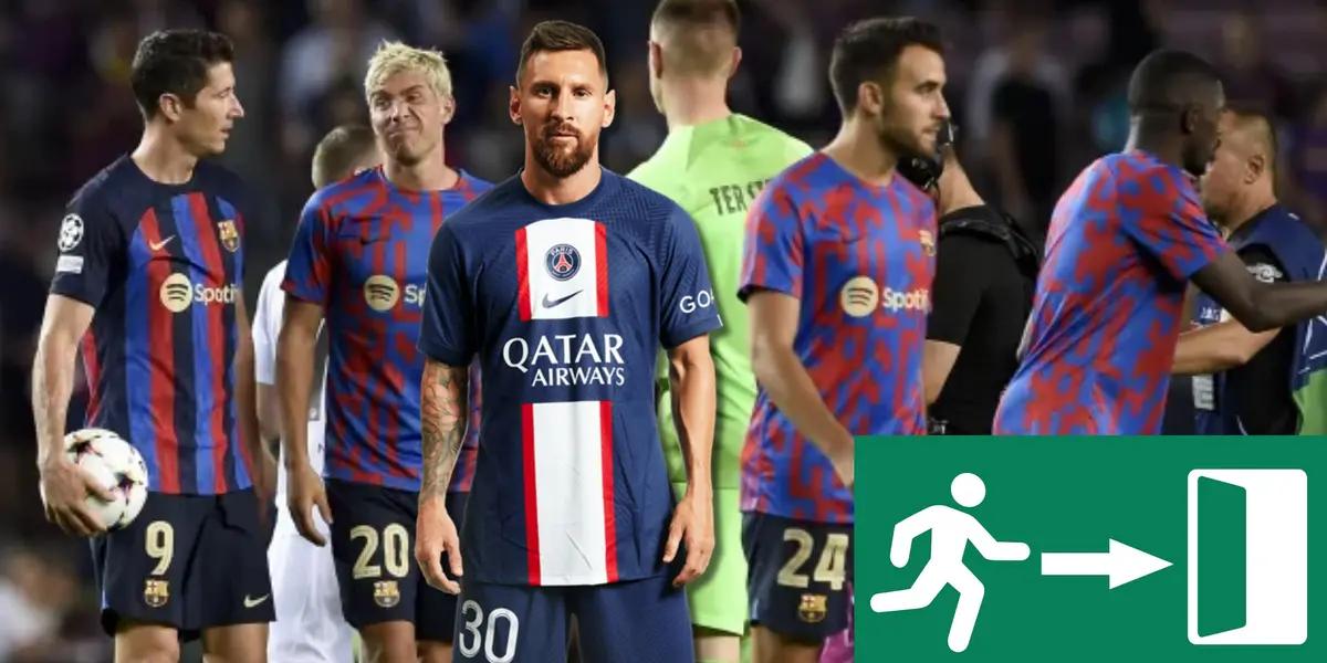 En FC Barcelona tienen en mente la salida de dos jugadores importantes para el regreso de Lionel Messi