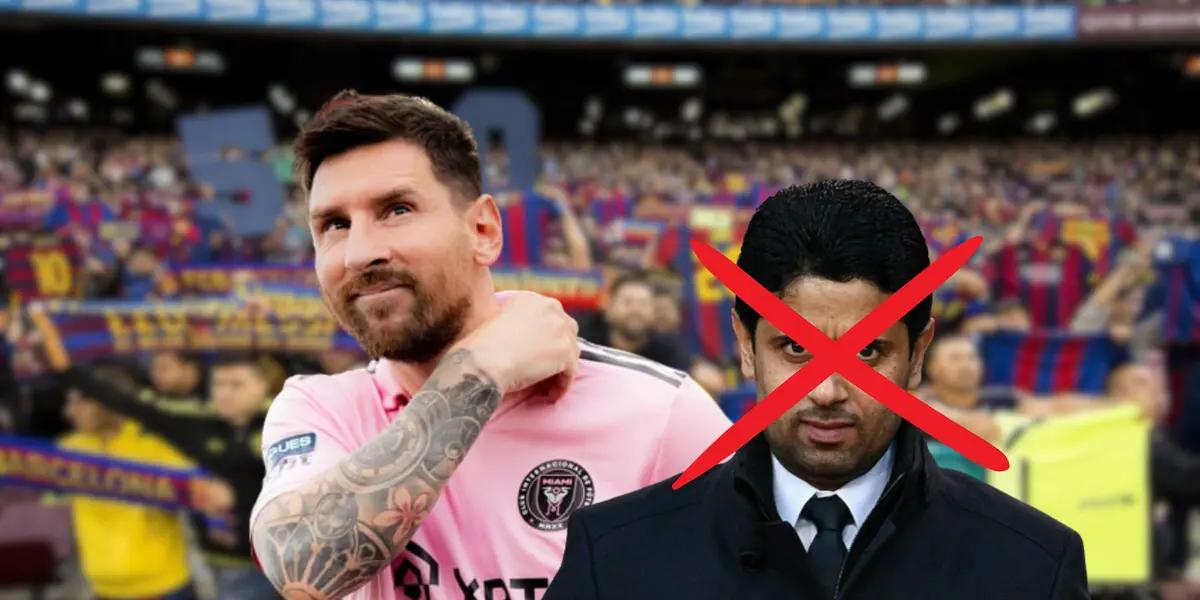 En la conferencia de prensa previa a la final contra Nashville por la Leagues Cup, el ex Barcelona no se olvidó de tirarle al PSG