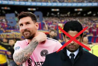 En la conferencia de prensa previa a la final contra Nashville por la Leagues Cup, el ex Barcelona no se olvidó de tirarle al PSG