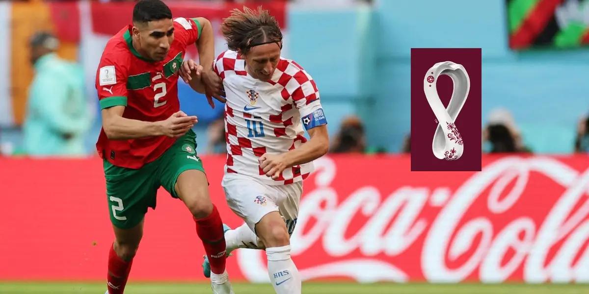 En la jornada de mañana Luka Modric y Achraff Hakimi se verán las caras nuevamente en el mundial, esta vez por el tercer y cuarto puesto de Qatar 2022.