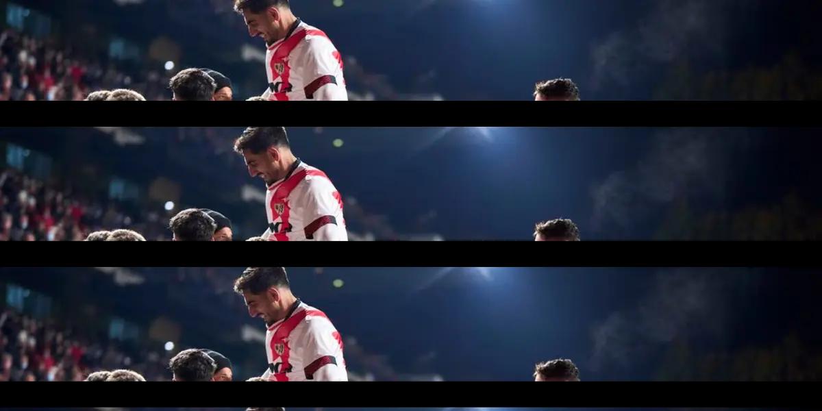 En la previa del gol de Unai López las cámaras captaron una maniobra de los jugadores de Rayo Vallecano