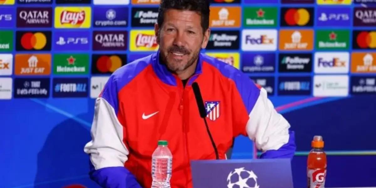 En la rueda de prensa previa al partido de liga contra el Villarreal, Simeone contestó de manera contundente a este periodista