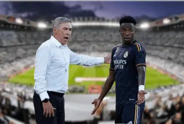 En la rueda de prensa previa a una nueva jornada de La Liga, el italiano comentó quien jugaría en el lugar de Vinicius