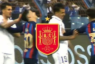 En la Selección Española se volvieron a juntar Gavi con Dani Ceballos, luego del cruce que tuvieron en el Real Madrid vs Barcelona SC