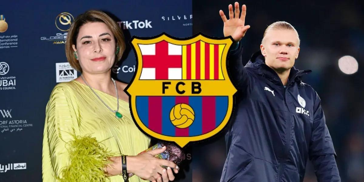 En lugar de negociar por Haaland, la agente del 9 ofreció este jugador al Barça