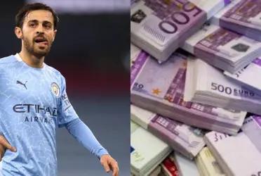 En una reunión entre Jorge Mendes, representante de Bernardo Silva, y Joan Laporta, el representante le habría comunicado al presidente culé que ante el interés del Barcelona, su representado estaría dispuesto a resignar hasta 10 millones de euros y presionar al Manchester City para fichar por el Barça.