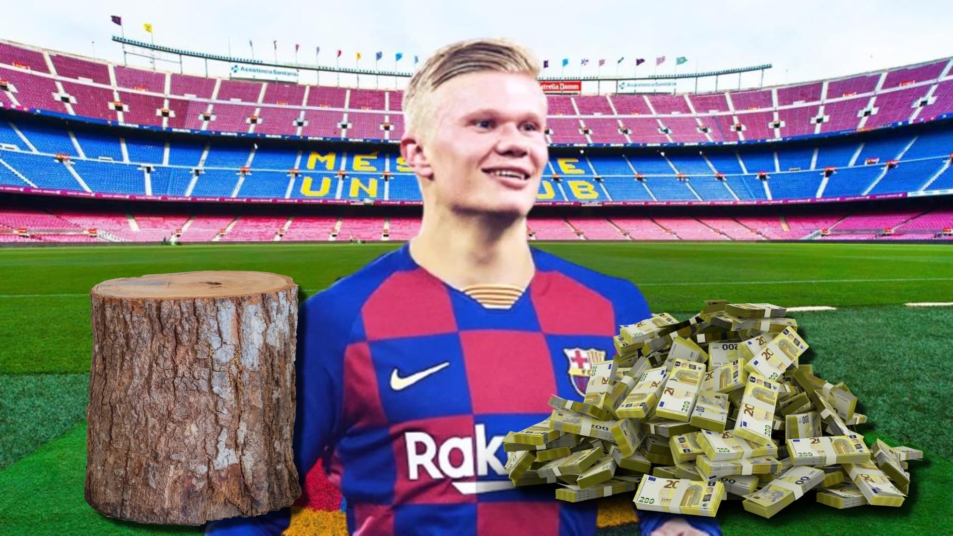 En vez de traer a Haaland, el Barça irá tras este tronco que vale 15 millones