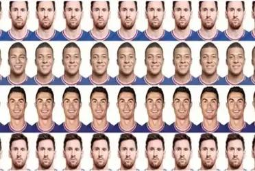 Encuentra a Neymar entre los rostros de Mbappé y Messi a horas de su partido por Champions League.