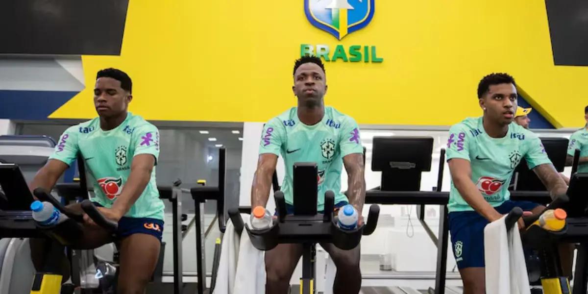 Endrick - Vinicius Jr. - Rodrygo (Foto: Selección Brasileña)