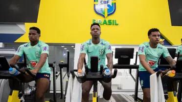 Endrick - Vinicius Jr. - Rodrygo (Foto: Selección Brasileña)