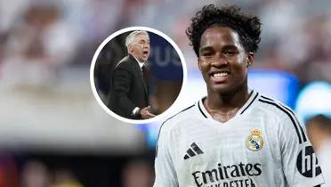 Endrick y Carlo Ancelotti Foto: MD y GOAL