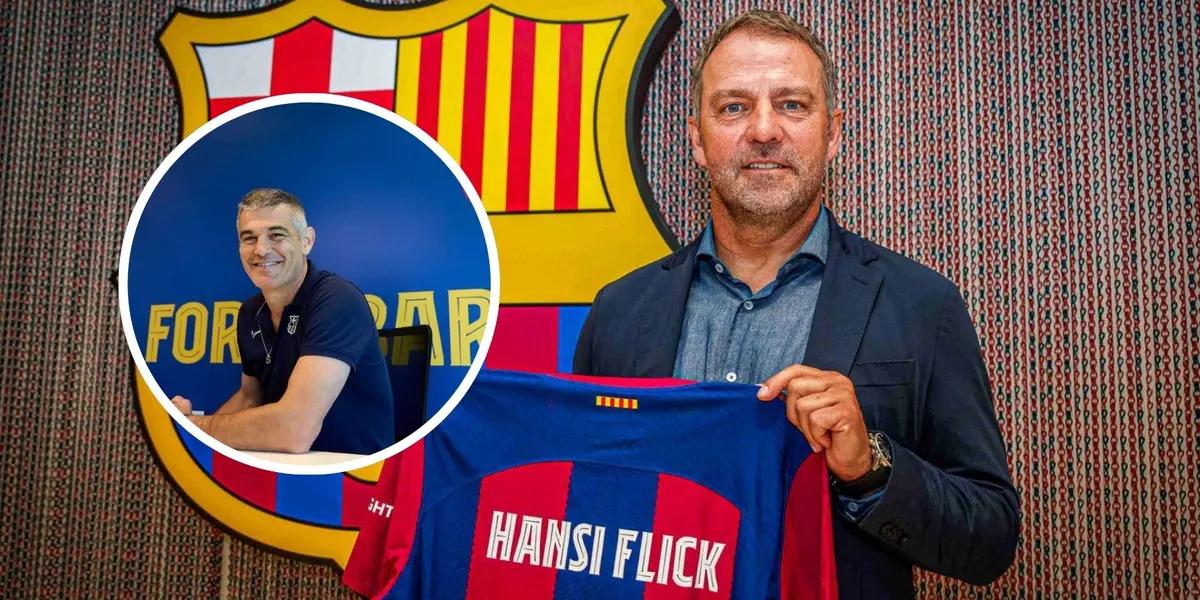 Enric Masip - Hansi Flick (Foto: FC Barcelona)