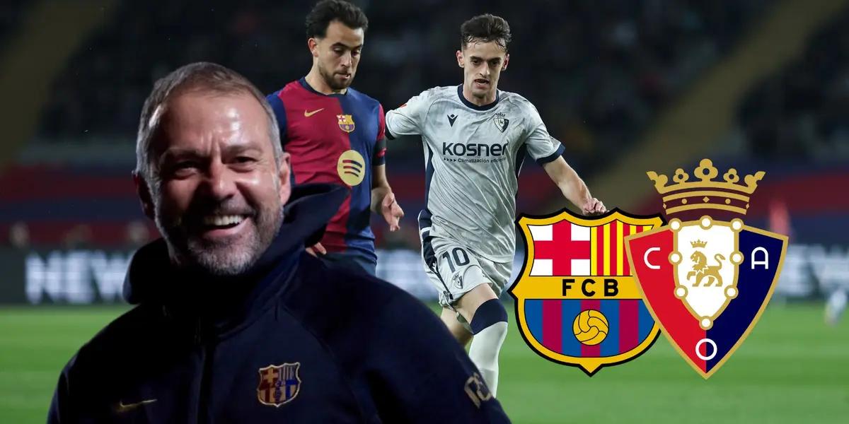 Eric García - Hansi Flick (Foto: X de El Chiringuito)