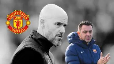Erick Ten Hag y - Xavi Hernández (Foto: Manchester United)