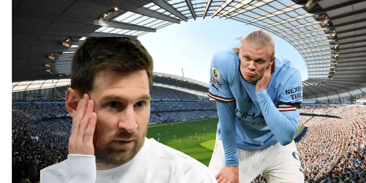 Erling Haaland dejó una llamativa frase sobre un atributo de Lionel Messi