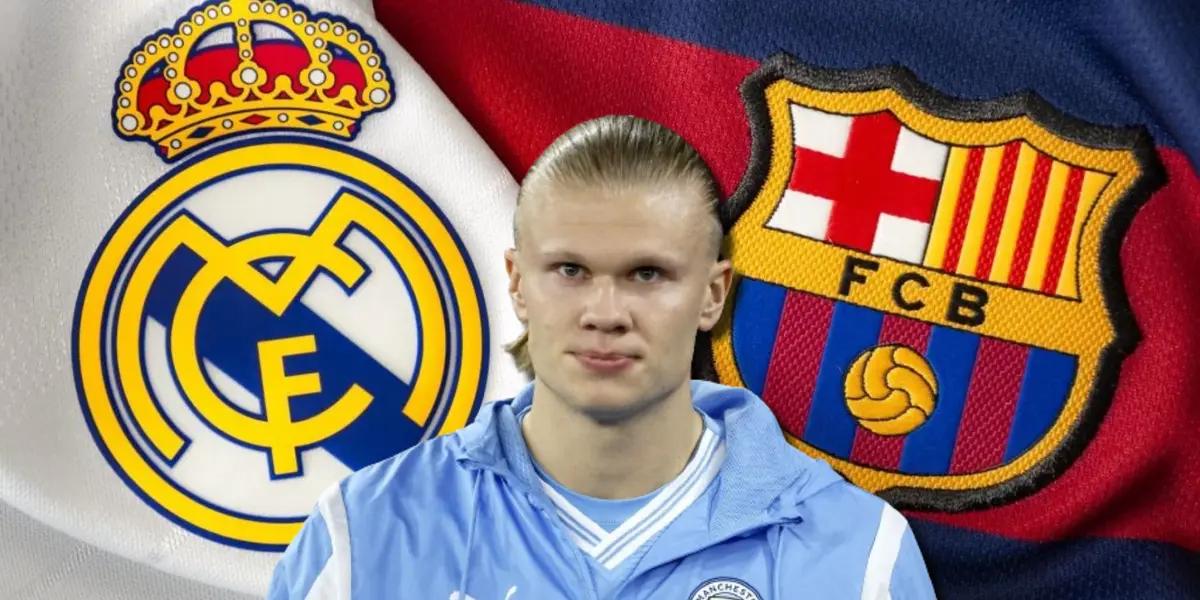 Erling Haaland despertó el interés del FC Barcelona, pero esto es lo que piensa del Real Madrid