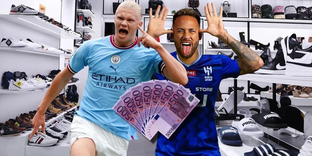 Erling Haaland no es tan ostentoso a la hora de comprar ropa, como Neymar que no escatima en gastos