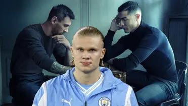Erling Haaland habló sobre Lionel Messi y lo puso en las nubes, pero no con Cristiano Ronaldo