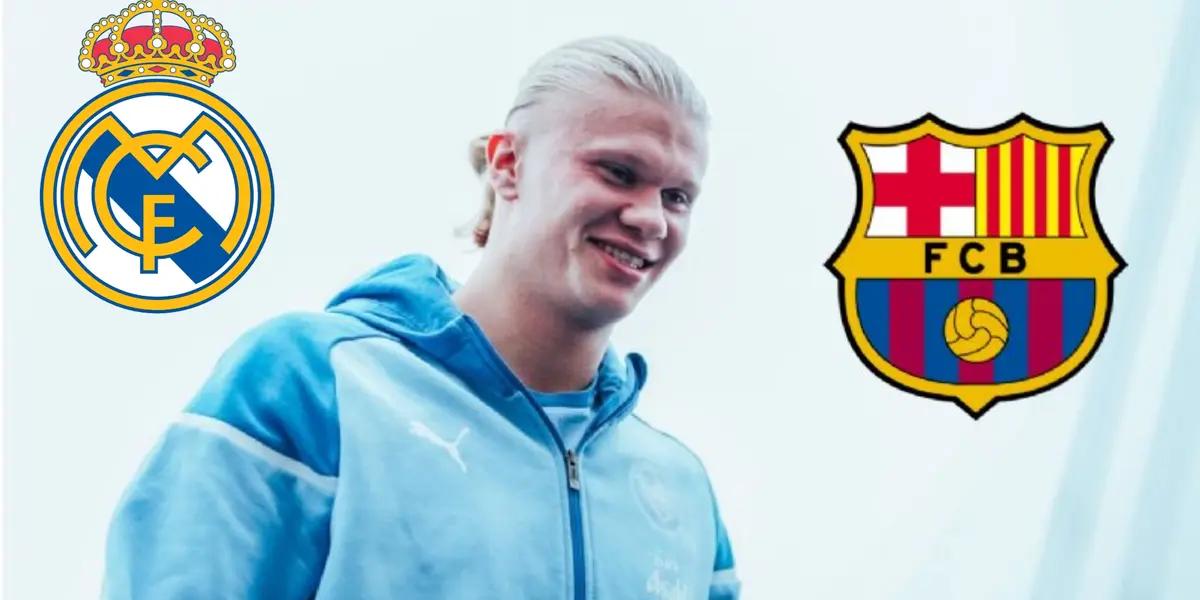 Erling Haaland piensa más en el Barça que el Real Madrid y revelaron lo que hizo