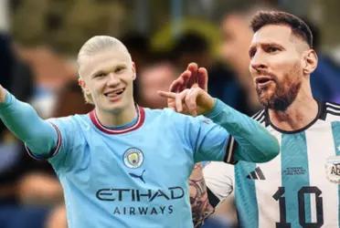 Erling Haaland y Lionel Messi compiten palmo a palmo por llevarse el Balón de Oro.