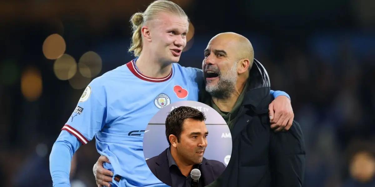 Erling Haaland y Pep Guardiola / Foto: El Futbolero España