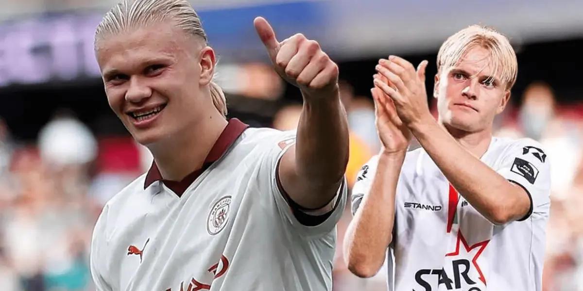 Erling Halaand tiene un pariente que empieza a ganarse un lugar en el fútbol europeo