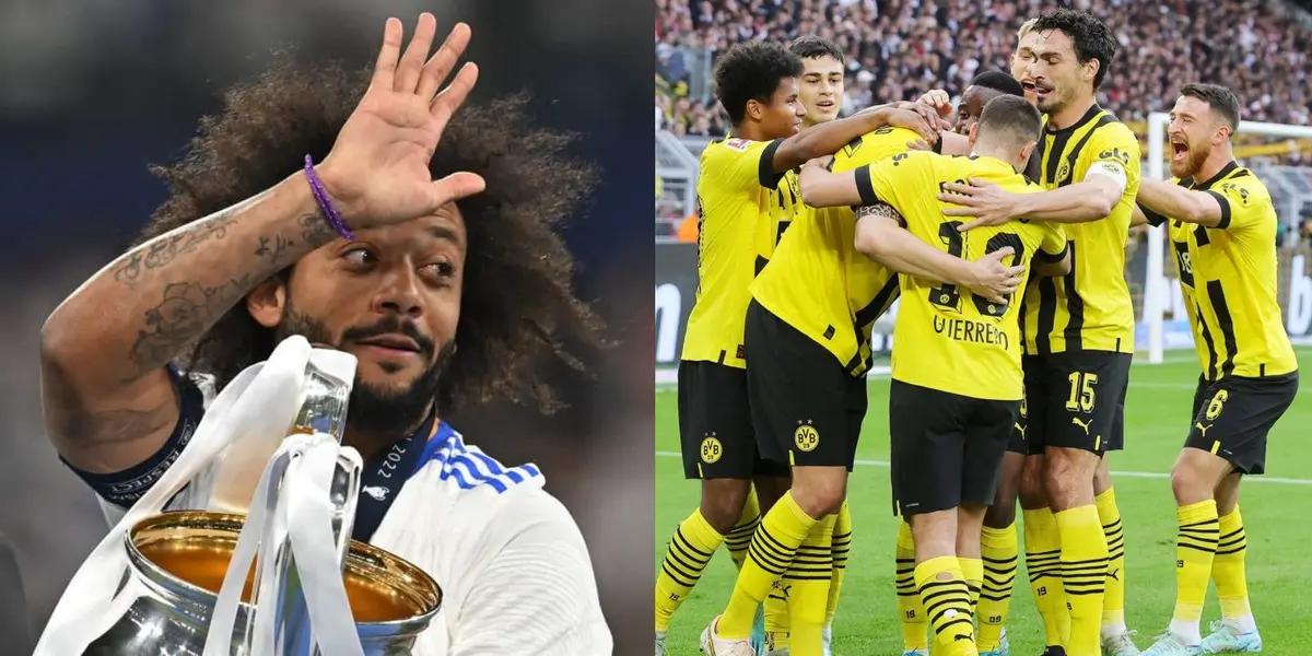 Es español, juega de lateral en el Borussia Dortmund y asegura que el Merengue es su equipo favorito.