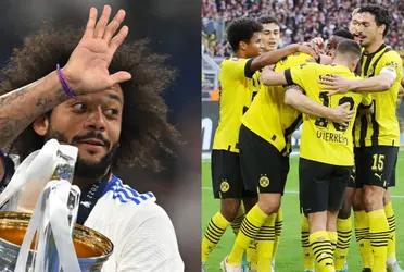 Es español, juega de lateral en el Borussia Dortmund y asegura que el Merengue es su equipo favorito.