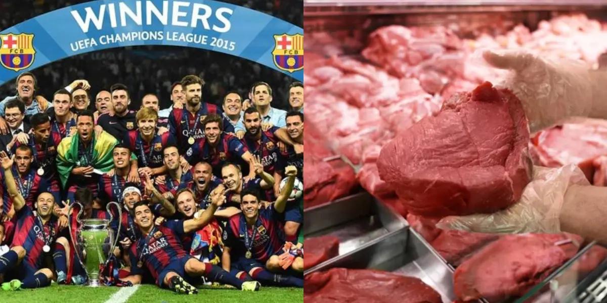 Es ídolo indiscutido de FC Barcelona pero ahora se dedica a la venta de carne
