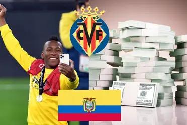 Es uno de los futbolistas más importantes de la plantilla que dirige Unai Emery. Sin embargo, el internacional ecuatoriano no gana en comparación con otros de menor valía en el Submarino Amarillo,