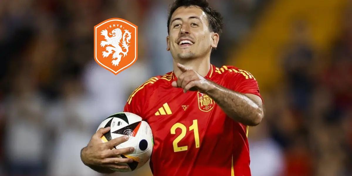 España se adelantó en el partido con gol de Oyarzabal de penalti