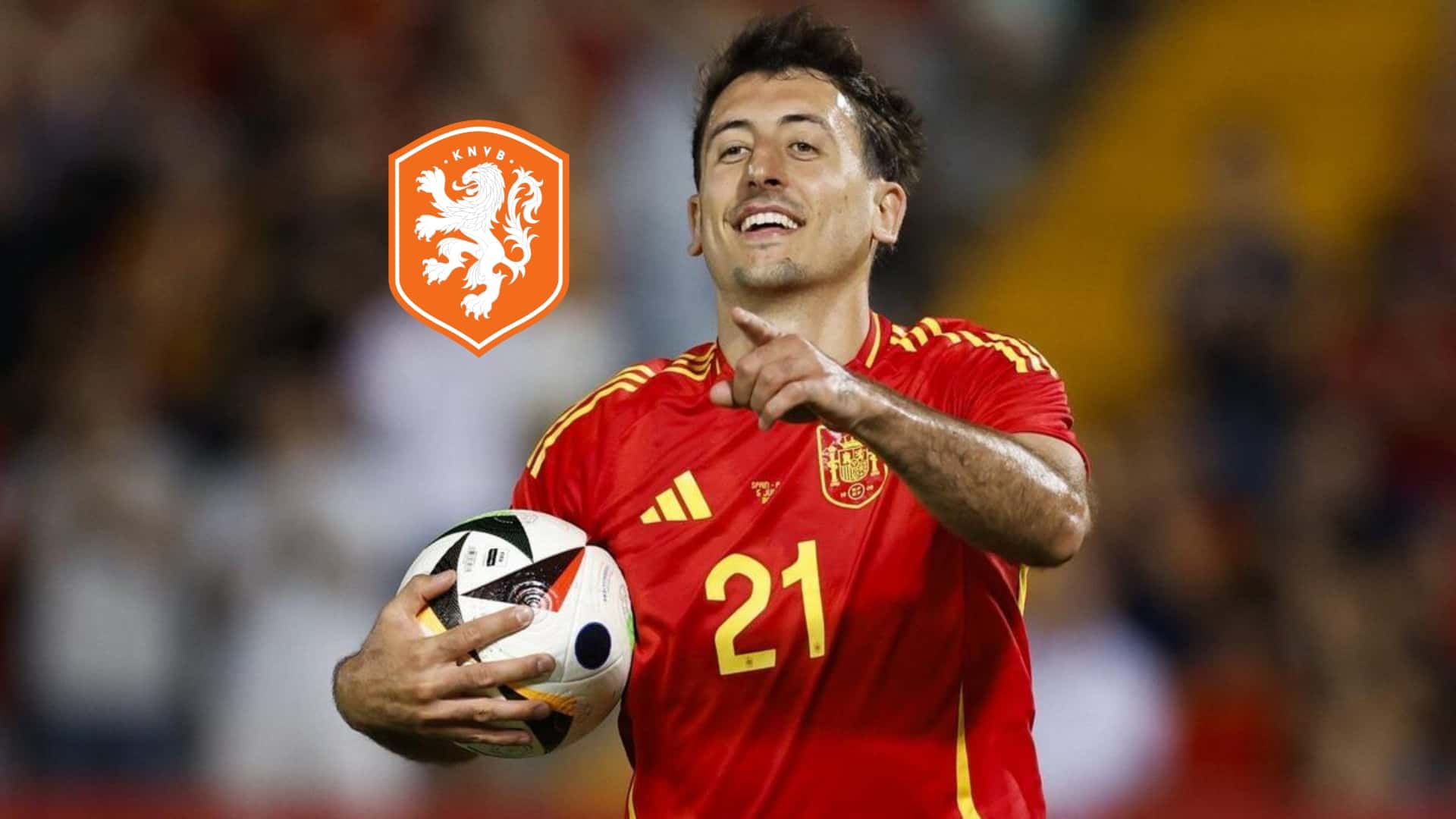 España se adelantó en el partido con gol de Oyarzabal de penalti