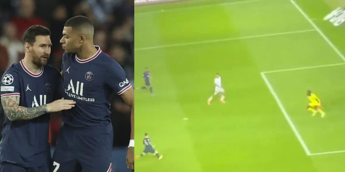 Esta fue la reacción de Kylian Mbappé ante este fallo de Messi