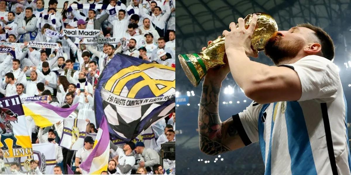 Este aficionado muy reconocido no pudo evitar emocionarse cuando vio a Leo consagrarse en el Mundial de Qatar 2022.