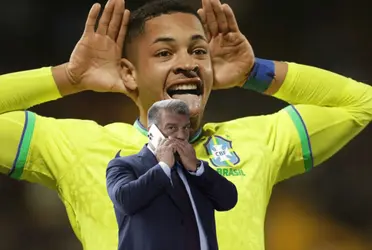 La maniobra astuta de Joan Laporta sobre Vitor Roque y la selección de Brasil