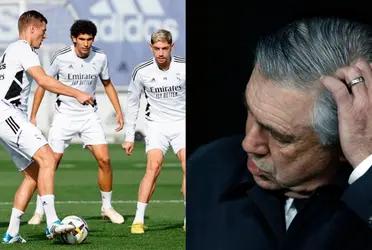 Este defensor es uno de los que menos tiene en consideración Ancelotti.